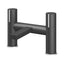 Lexi Matt Black & Chrome Bath Filler Tap