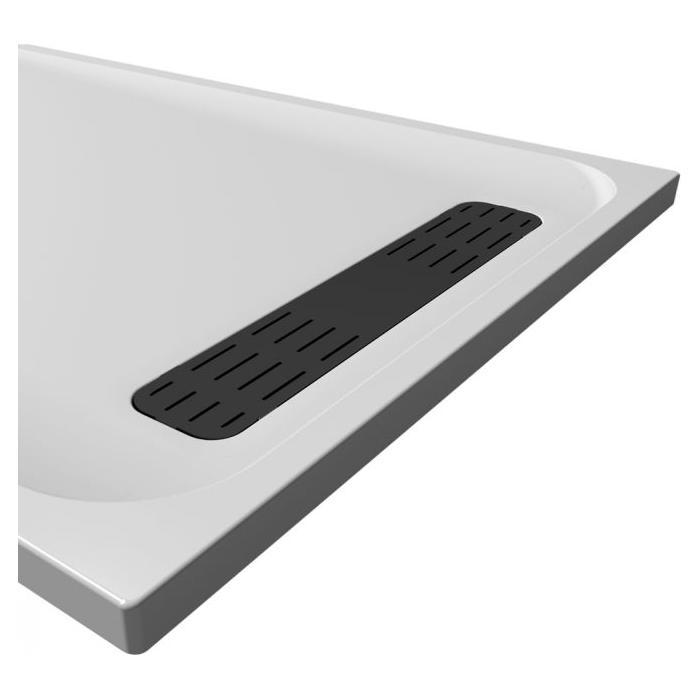 Libby Matt Black Shower Tray Waste Only - 800mm