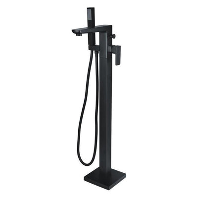 Liberty Black Floor Standing Bath Shower Mixer Tap