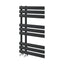 Louisiana Black Designer Heated Towel Rail - 820x500mm