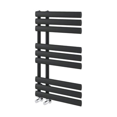 Louisiana Black Designer Heated Towel Rail - 820x500mm