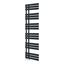 Louisiana Black Designer Heated Towel Rail - 1750x500mm