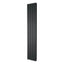 Michigan Black Double Vertical Flat Panel Radiator - 1600x340mm