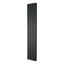 Michigan Black Double Vertical Flat Panel Radiator - 1800x340mm