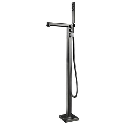 Monaco Freestanding Bath Shower Mixer Tap - Gunmetal