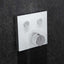Monaco Dual Outlet Concealed Shower Valve - Glass Front