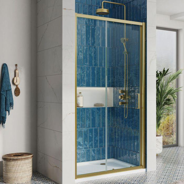 Flexi-L 50-54" W X 70" H Bathroom Glass Shower Doors,Semi-Frameless Br – ExBriteUSA