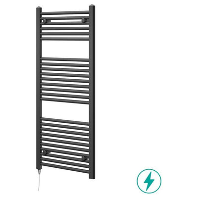 North Carolina 1200 x 500mm Electric Heated Towel Rail – Anthracite