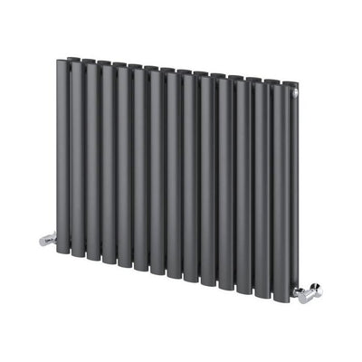 Minnesota Grey Double Horizontal Radiator - 600x820mm