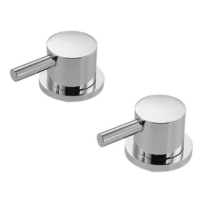 Rounded Bath Deck Mounted Side Valves