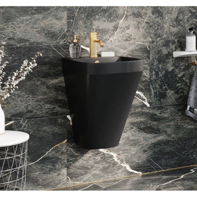 Ruth Wall Mounted Basin - Matt Black