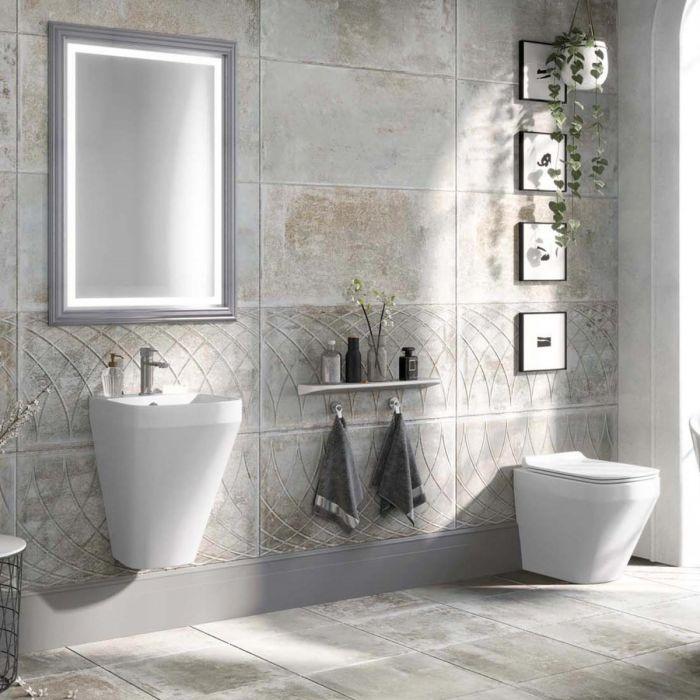 Ruth White Toilet and Basin Suite