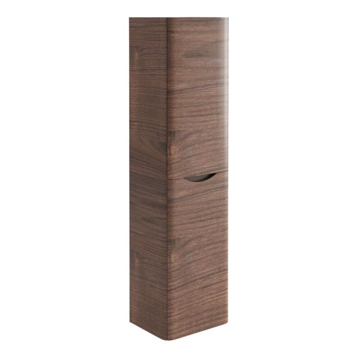 Montana Wall Mounted Tall Storage Unit Rosewood  (Left Hand)