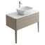 Sarah 1000mm Vanity Unit in French Grey inc worktop with 1 tap hole