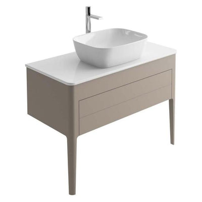 Sarah 1000mm Vanity Unit in French Grey inc worktop with 1 tap hole