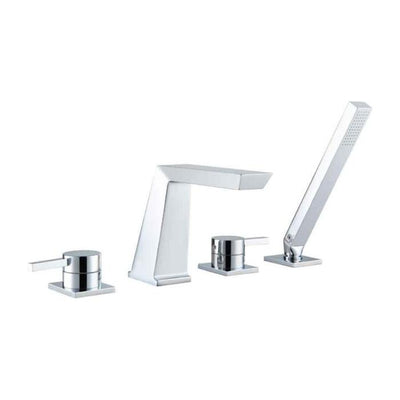 Sergio Deck Mounted 4 Hole Bath Shower Mixer Tap