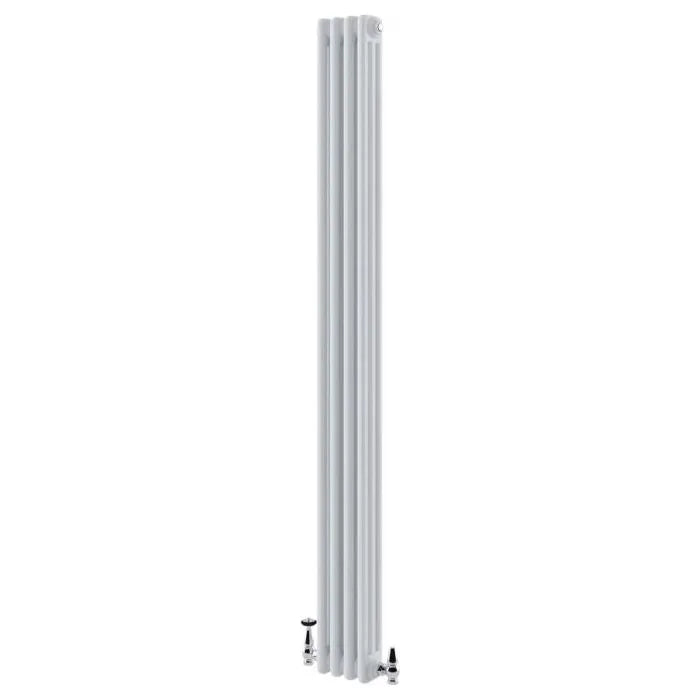 Nevada White Triple Vertical Column Radiator - 1800x200mm