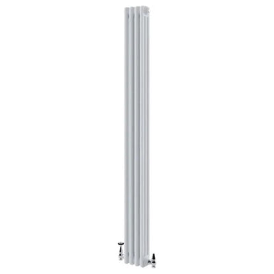Nevada White Triple Vertical Column Radiator - 1800x200mm