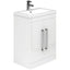 Veto 515mm Gloss White Floorstanding Vanity Unit with Ceramic Basin - Interiors Home Stores