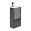 Veto Anthracite Grey Floorstanding Vanity Unit & Ceramic Basin - Interiors Home Stores