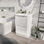 Viper 600mm Floor Standing Vanity Unit & Link Resin Basin in Gloss White - Interiors Home Stores