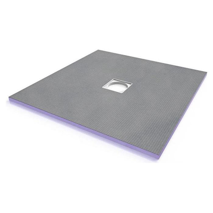 Wetroom Rectangle Shower Tray Center Drain (900mm x 900mm) - Interiors Home Stores