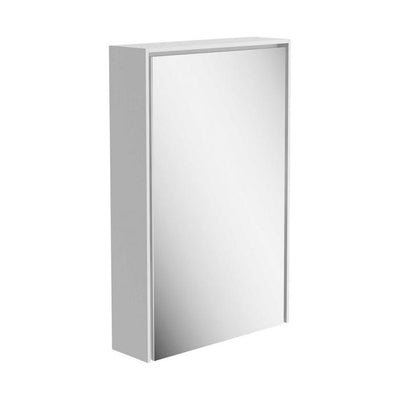 Windsor 450mm LED Mirrored Wall Cabinet in Matt White