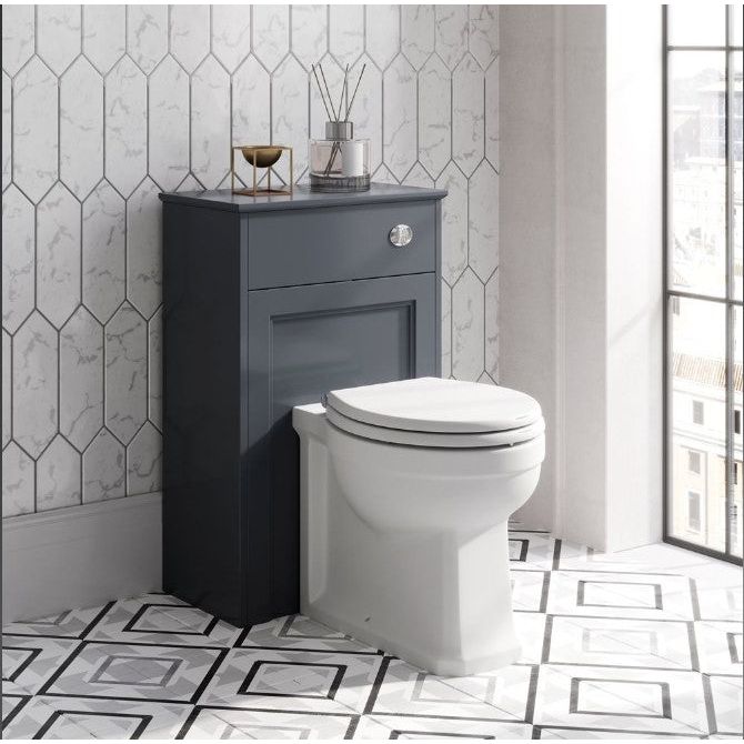 York/Louise WC Unit in Midnight Grey